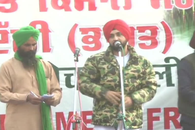 diljit at singhu border