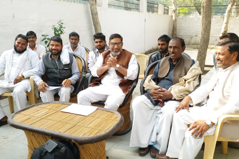 congress mla aftab ahmed targets haryan government on dental college issue