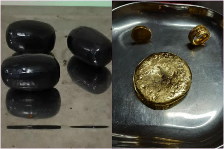 gold seized in karippur airport  gold seized  karippur airport  കരിപ്പൂർ വിമാനത്താവളം  വൻ സ്വർണവേട്ട  സ്വർണം മലപ്പുറം