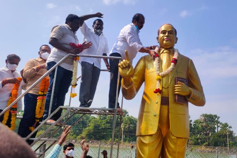 Minister Kannababu pays tribute to Ambedkar