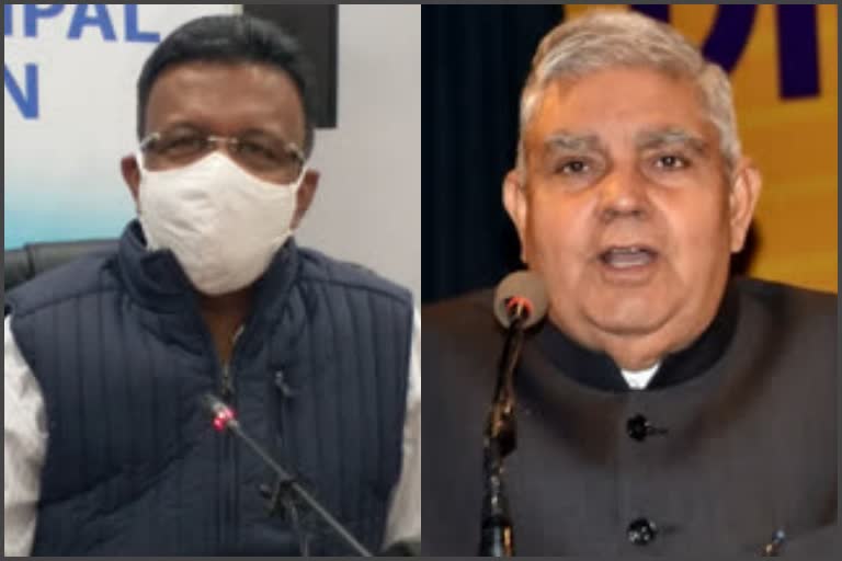 A war of words between Minister Farhad Hakeem and Governor Jagdeep Dhankar