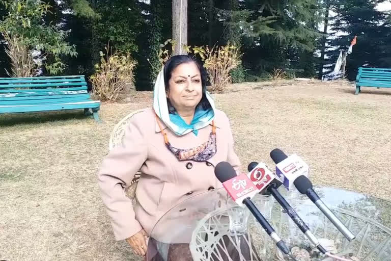 Press conference of MLA Asha Kumari in Dalhousie