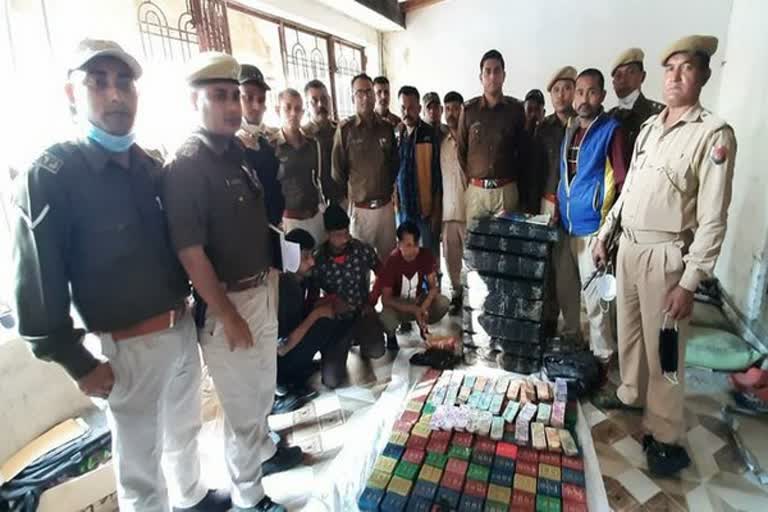 Big drug bust in Assam  ദിസ്പൂർ  അസമിൽ വൻ ലഹരിമരുന്ന് വേട്ട  മാരുതി സ്വിഫ്റ്റ്  പൾസർ ബൈക്ക്  അസം പൊലീസ്