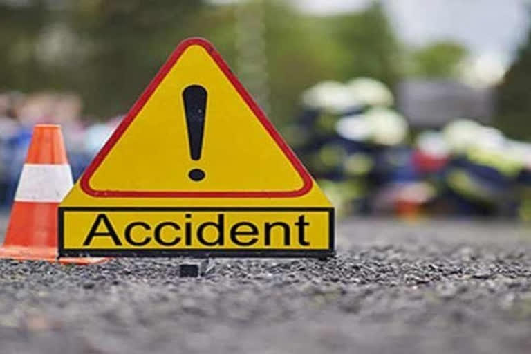 Tipper truck crashes into two-wheeler  man killed at vijayawada