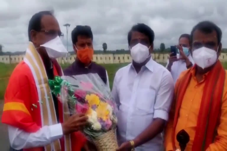 Shivraj reached Tamil Nadu