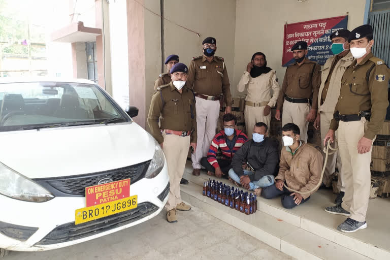 Liquor recovered from SDO vehicle