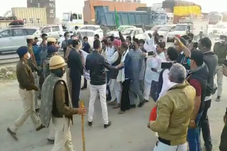 rewari farmers protest