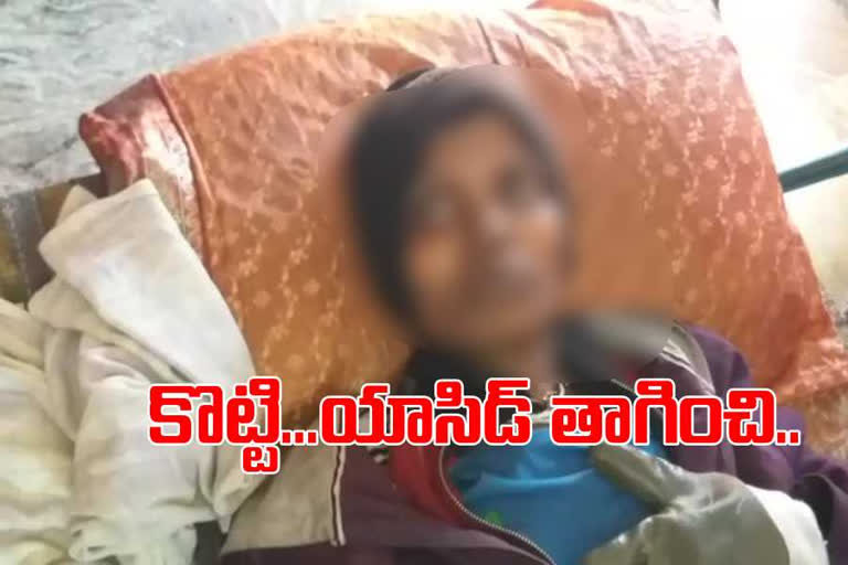 The husband tried to kill his wife in Pendurthi.