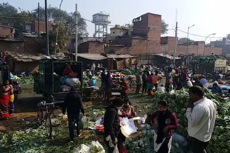 Mandi Traders Association said that arrivals in mandis continued at okhla mandi