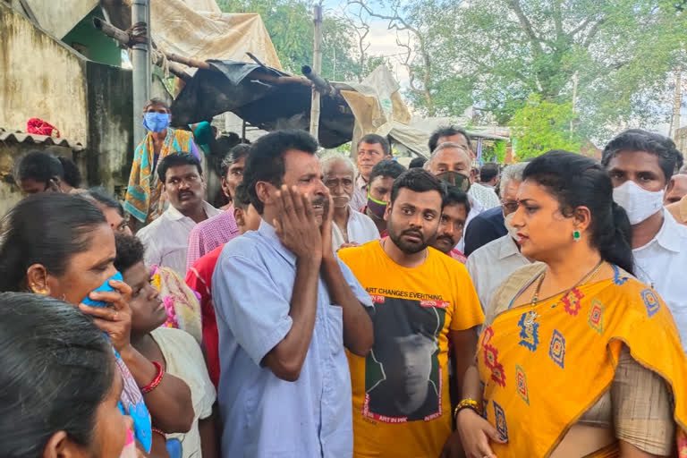 mla roja help to kalluru stream victims