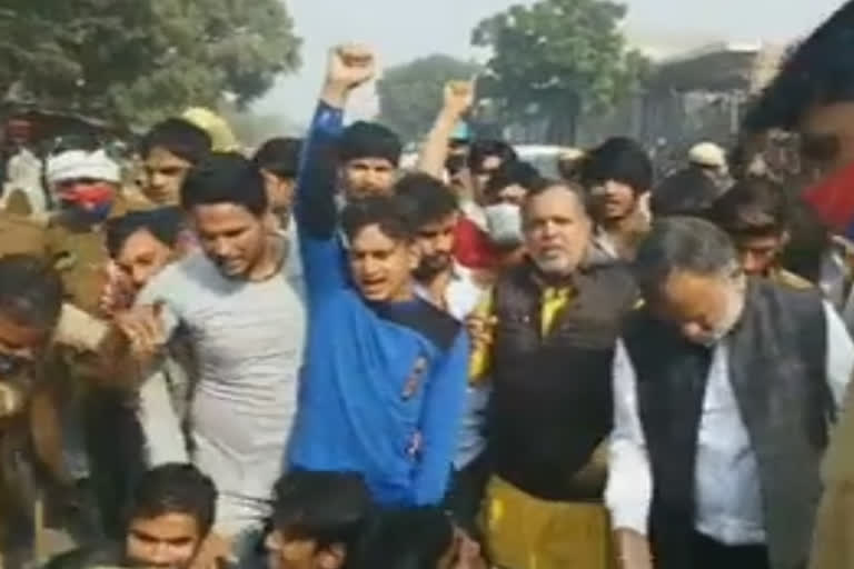 Massive protest in support of farmers in Mewat