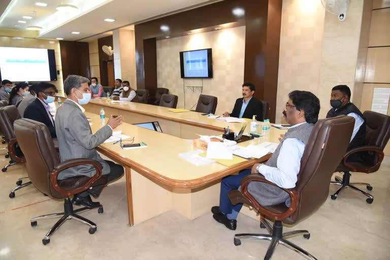 cm hemant soren reviews of social security department and women child development