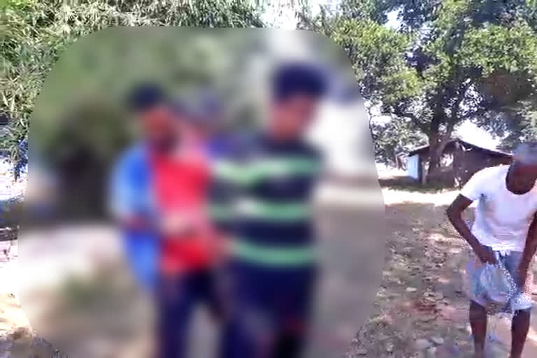 villagers caught Kidnapper in simdega