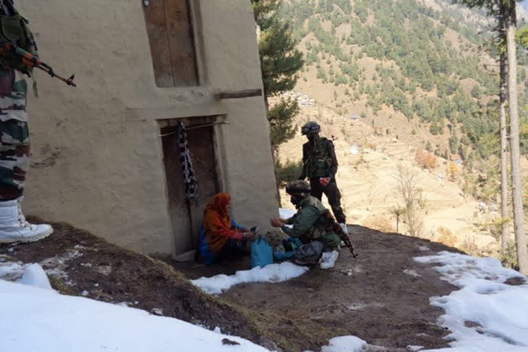 Army reaches out to 350 families with ration in J-K