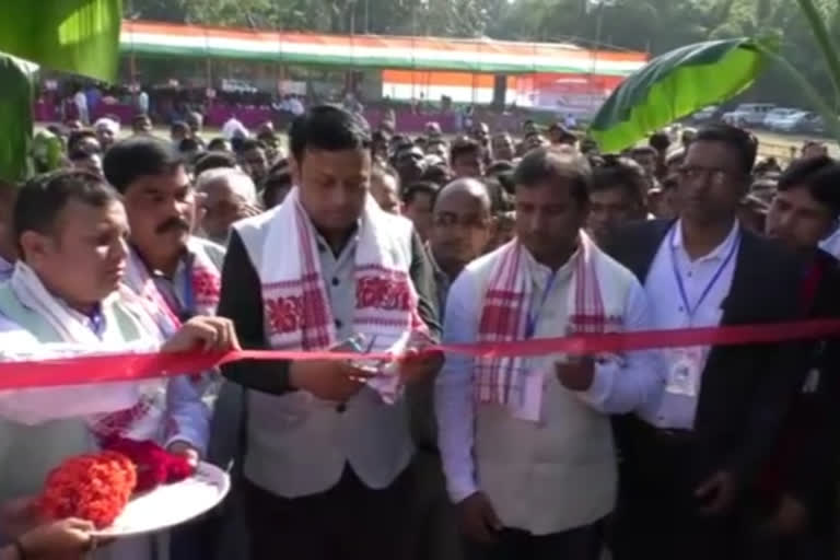 majdiya adarsha vidyalaya's gate inaugurated by MLA Zakir Hussain Shikdar