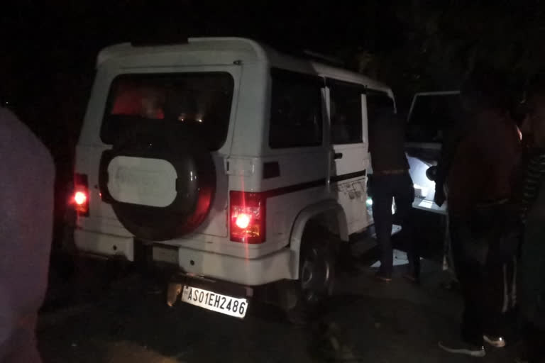 a road accident at kalgachia