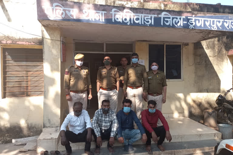 dungarpur news, vicious thugs arrested in Dungarpur