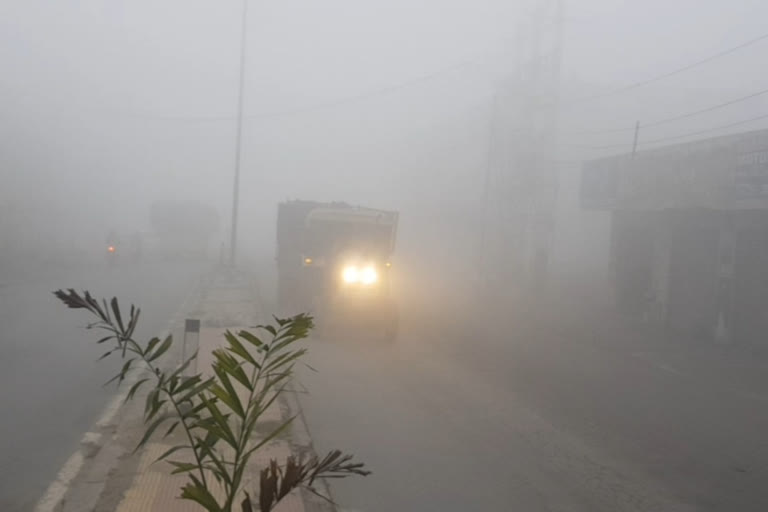 heavy fog yamunanagar