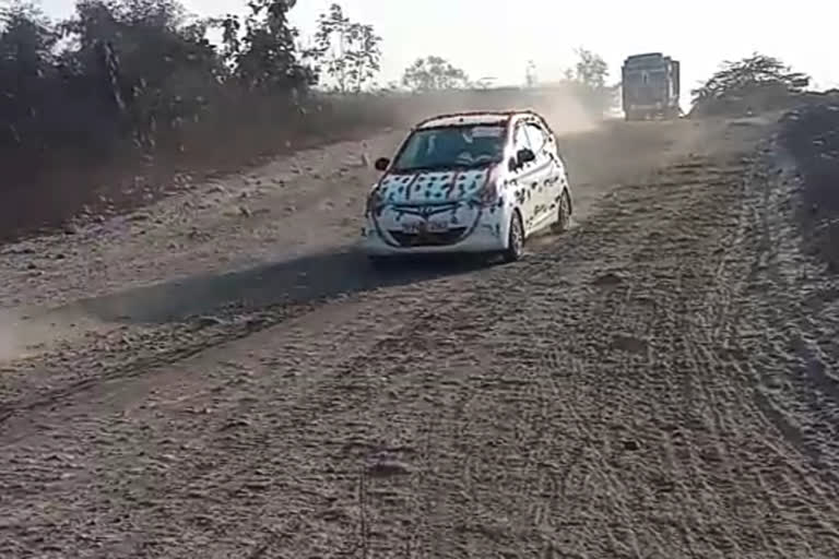 singrauli nh39 road in poor condition