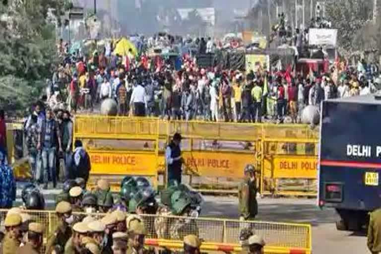 Two IPS officers, who were leading police force at Singhu border