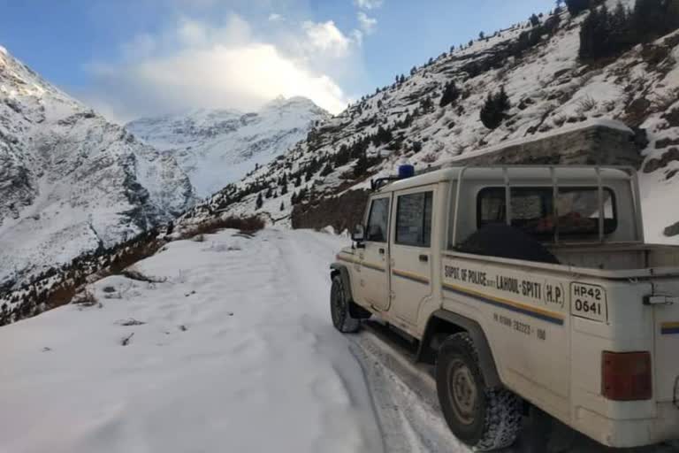 Roads closed in Lahaul spiti