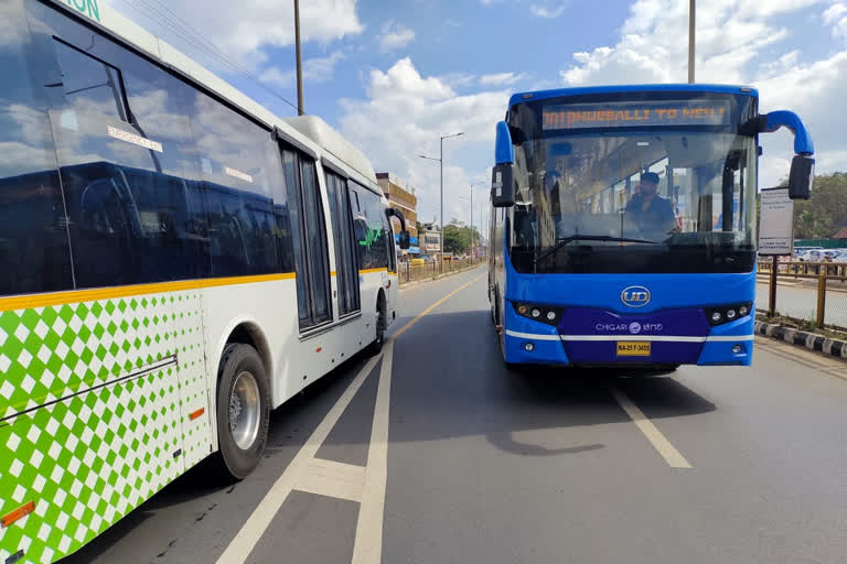 electric bus will travel along the Chigari path in hubli