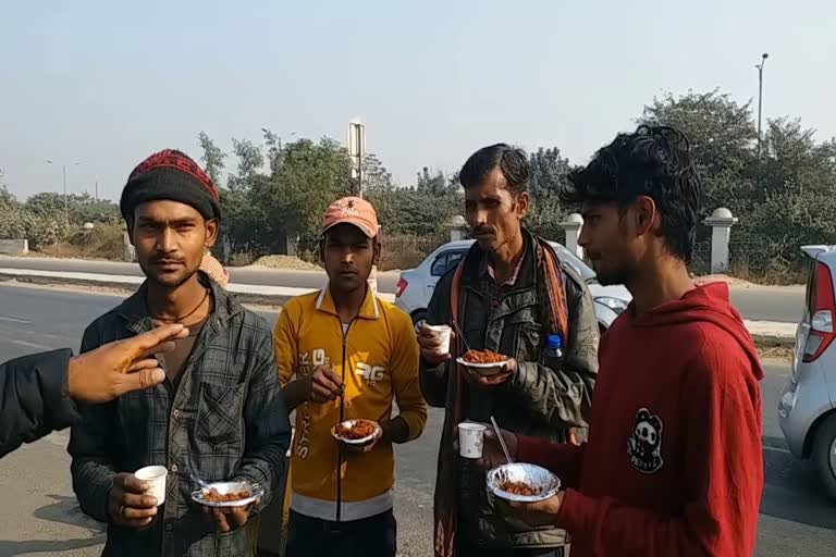 gohana migrant workers got food