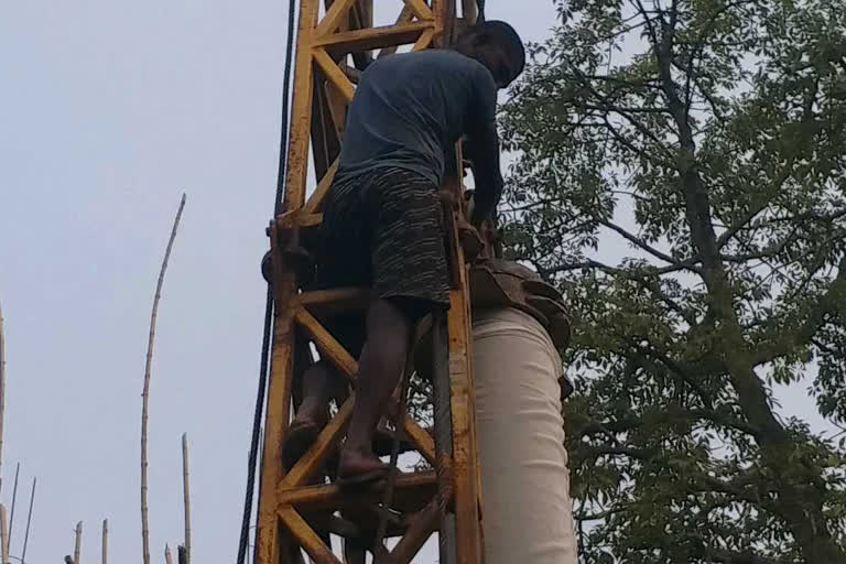 water tank construction in bagha