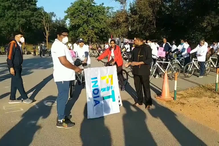 fit india rally at bowenpally in hyderabad