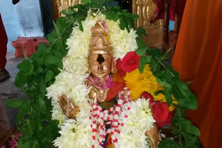 ayyappa arattu special pooja at metpally in jagtial