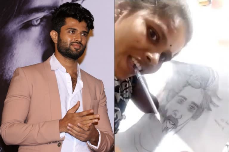 Vijay Deverakonda sends lots of love to a disabled fan who drew his sketch