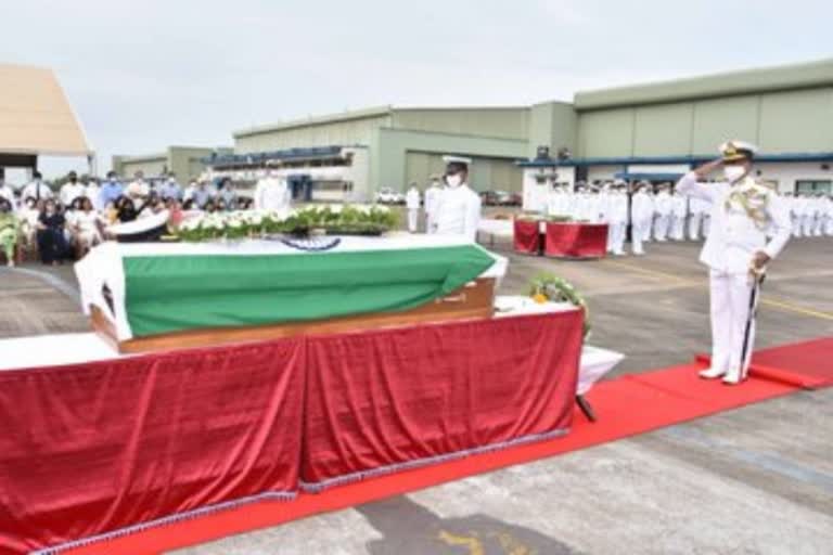 INDIAN NAVY BIDS FAREWELL TO COMMANDER NISHANT SINGH