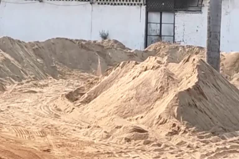 mineral-department-seized-illegally-dumped-sand-in-rice-mill-in-dhmatrai