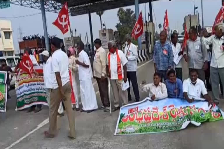 Protest by farmer unions