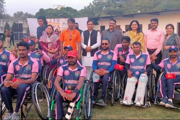 Madhya Pradesh team wins in Divyang cricket tournament