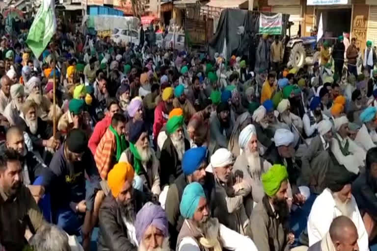 Farmers sitting on hunger strike at Tikri border