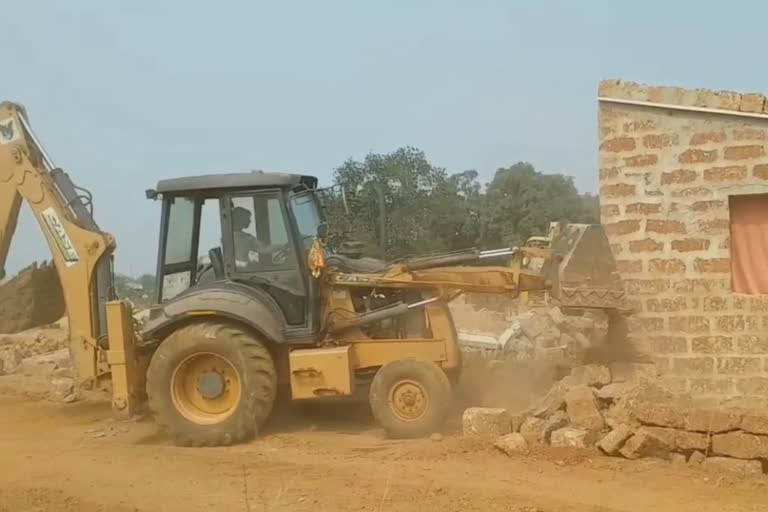 Forced evictions by the administration in khordha