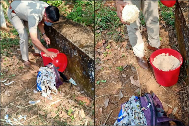 bomb found near polling booth in kannur  bomb found in kannur  kannur bomb  പോളിങ് ബൂത്തിന് സമീപത്ത് നിന്ന് ബോംബുകൾ  കണ്ണൂരിൽ ബോംബുകൾ കണ്ടെത്തി  കണ്ണൂർ ബോംബ്