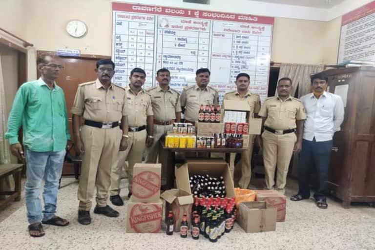 Illegal liquor seized in Davangere