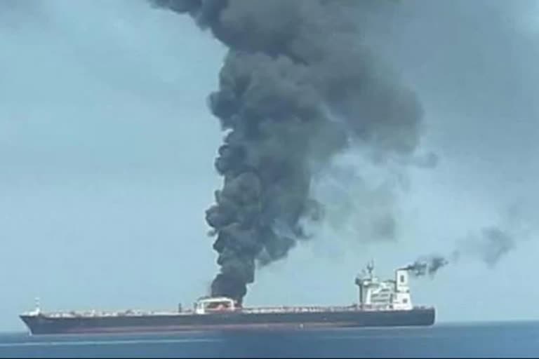 external source causes oil tanker blast off saudi arabia