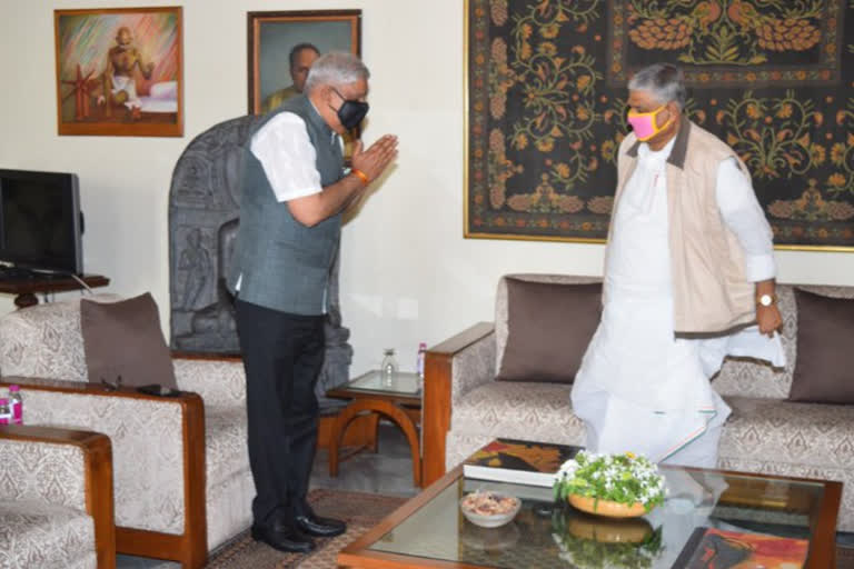 opposition leader abdul manan meet governor jagdeep dhankade at rajbhawanopposition leader abdul manan meet governor jagdeep dhankade at rajbhawan