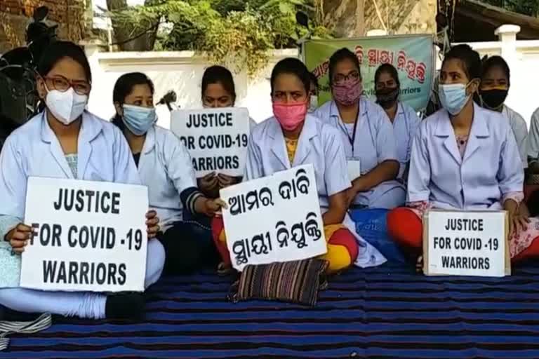 covid staff nurse dharana in sambalpur