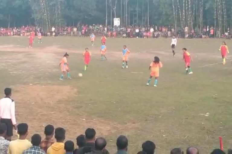 Women's football match