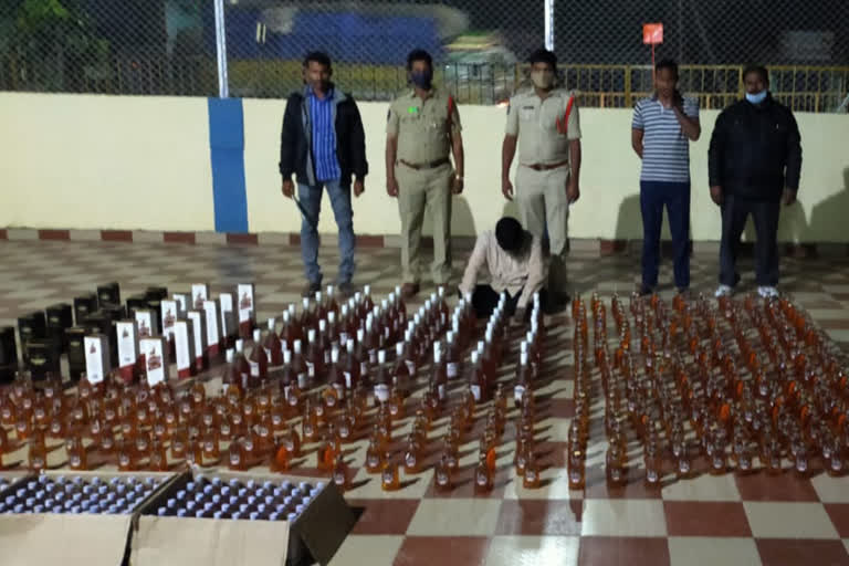 Telangana liquor seized