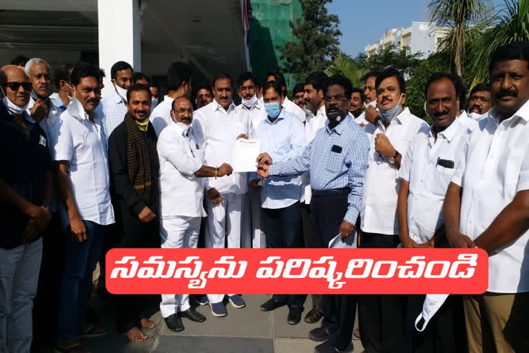 realters request for mla,mlc  on the issue of registrations in new system