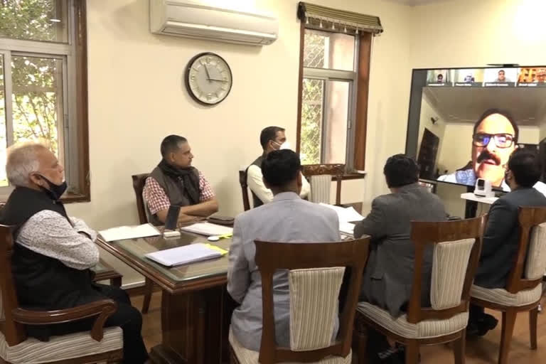 Chief Secretary Niranjan Arya,  Executive Committee Meeting of Rajasthan Foundation