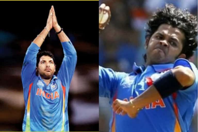 Yuvraj Singh and Sreeshanth getting ready to give re entry through domestic cricket