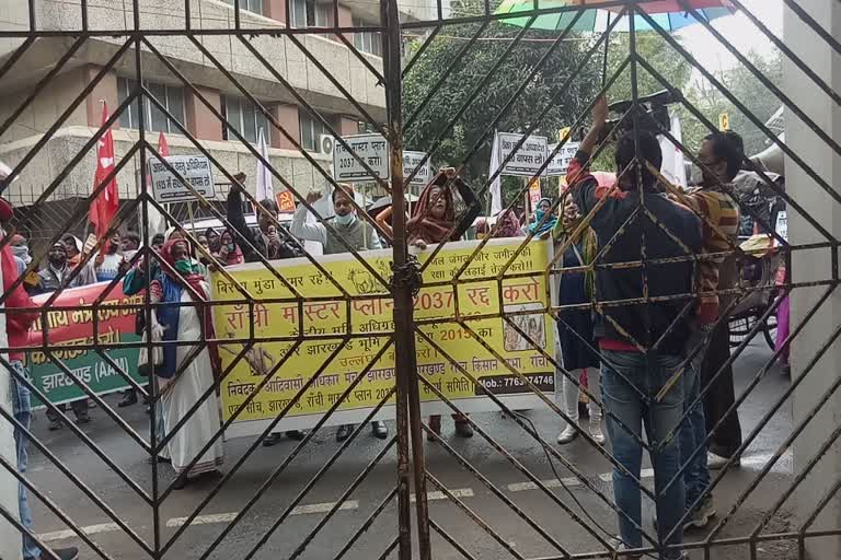 Tribal Rights Forum protest in ranchi