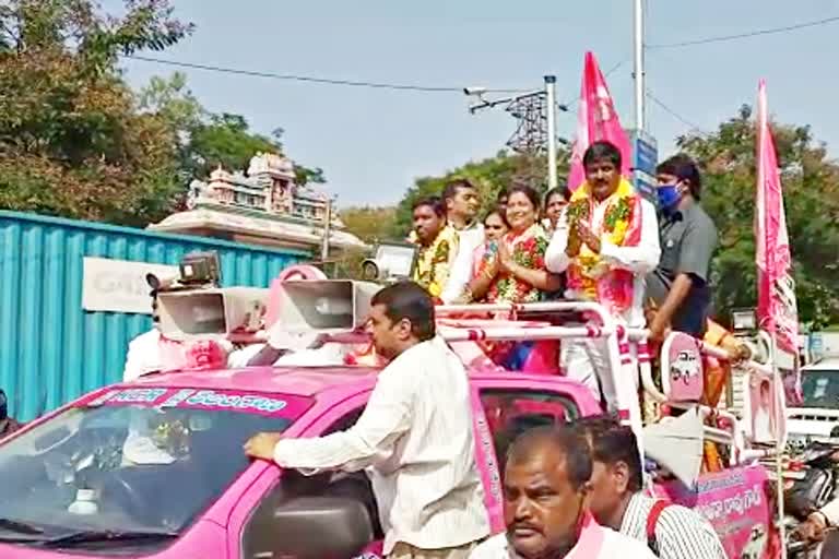 tharnaka corporator mothe srilatha shobhan reddy winning rally