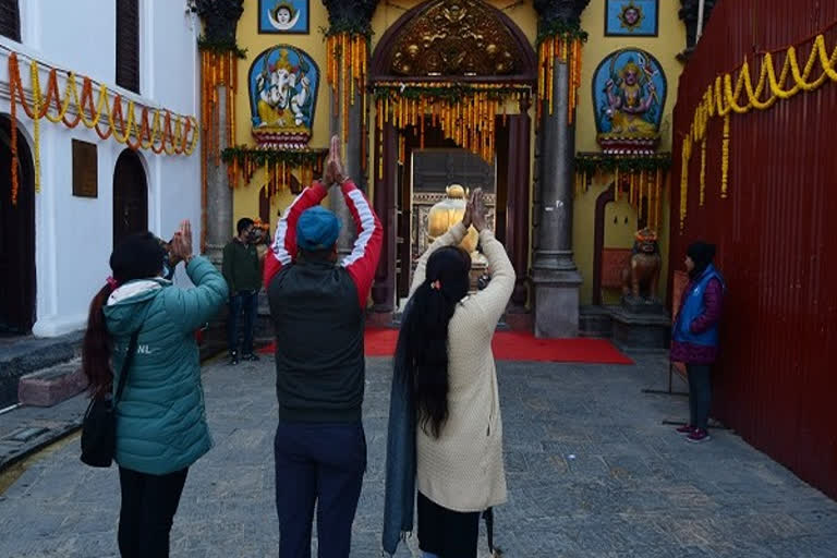 Hundreds flock to Pashupatinath Temple as it reopens after 9 months